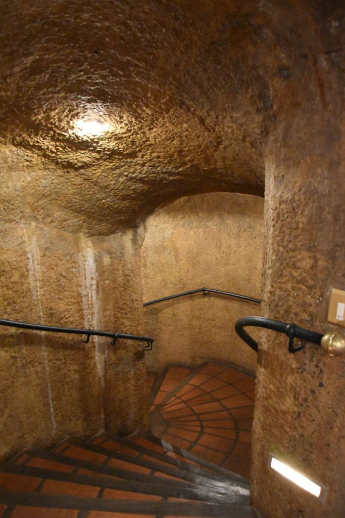 Underground pipe interior