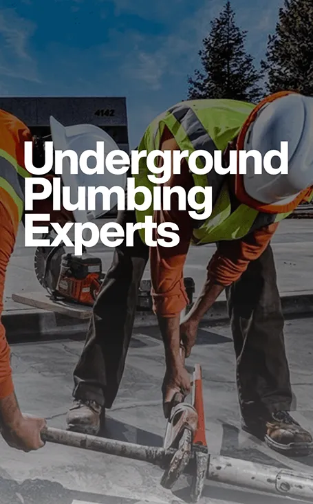 Trenchfree workers in Fremont, San Jose, Silicon Valley California pipes underground trenching